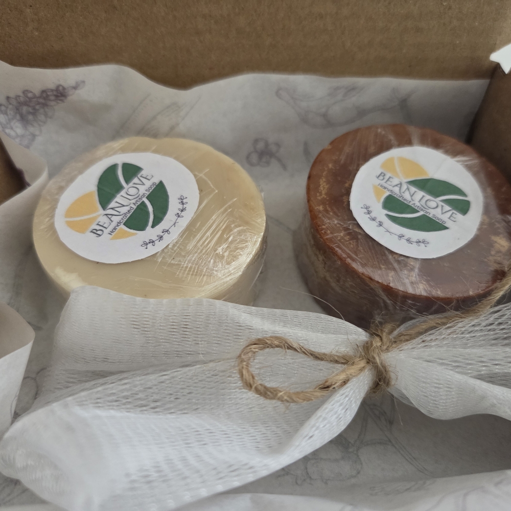Cream and Brown Soap Duo - Picture 1 of 2